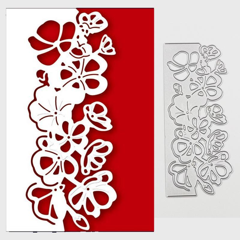 Цветы и бабочки, открытки, кружева, металлические трафареты для скрапбукинга, тиснение, трафареты для изготовления карт, ремесленный декор
