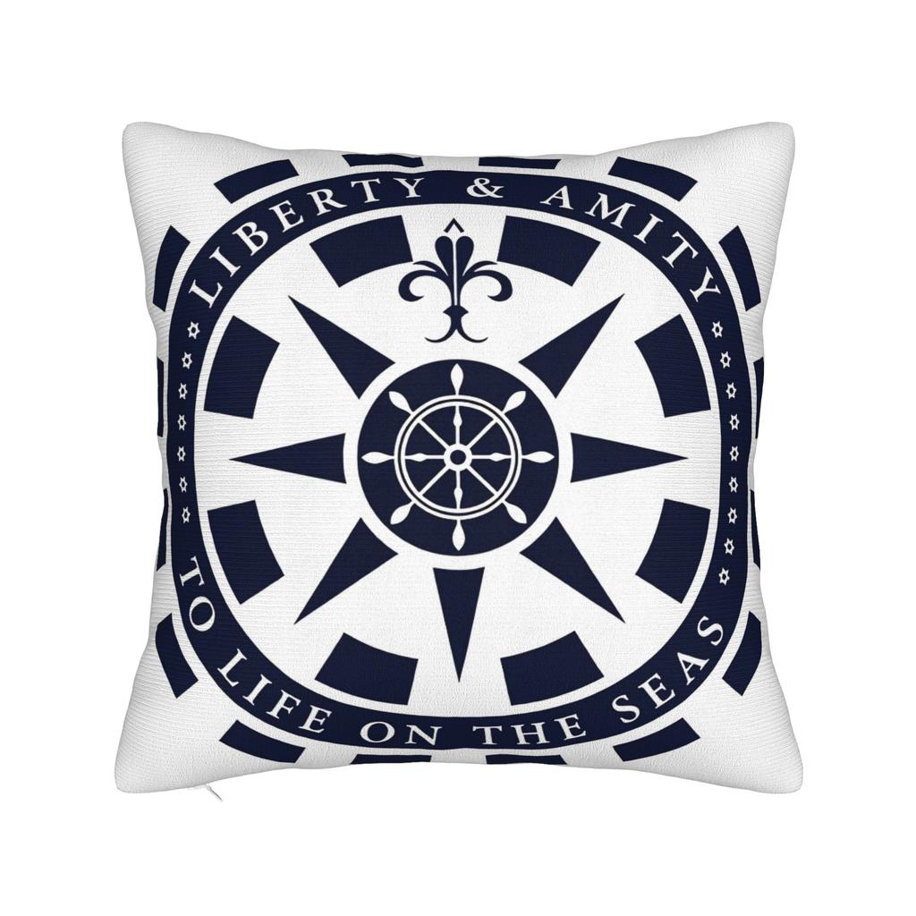 Nordic Dark Blue Nautical Collection Pillow Cover Custom Cushion Cover Funny Pillow Case For Living Room Chair