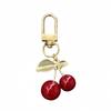 Модный восхитительный красный брелок в виде вишни, брелок с фруктами и вишней, кулон для женщин и мужчин, сумка для украшений, аксессуары, подарок