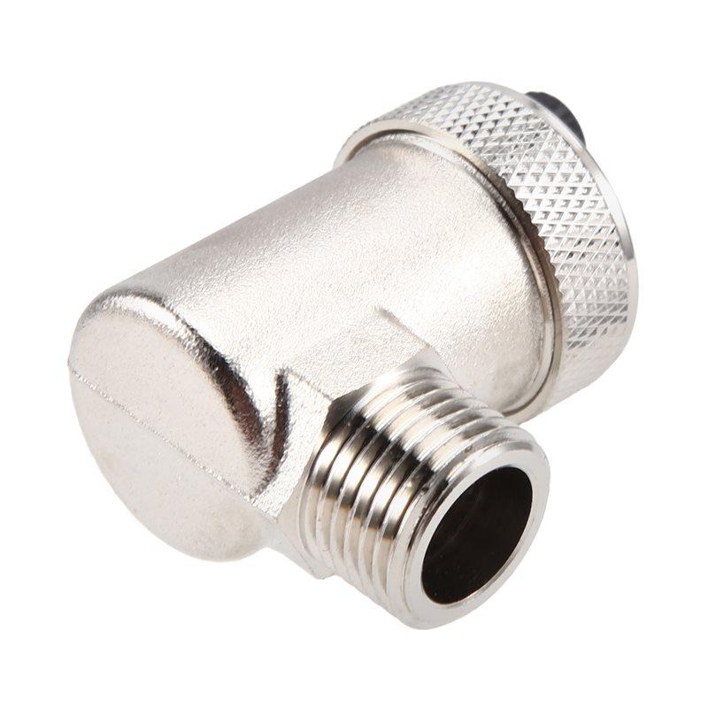 A84E-Automatic Quick Bleeder For Water Heating HVAC System External Thread Pressure Relief Valve Quick Bleeder Valve