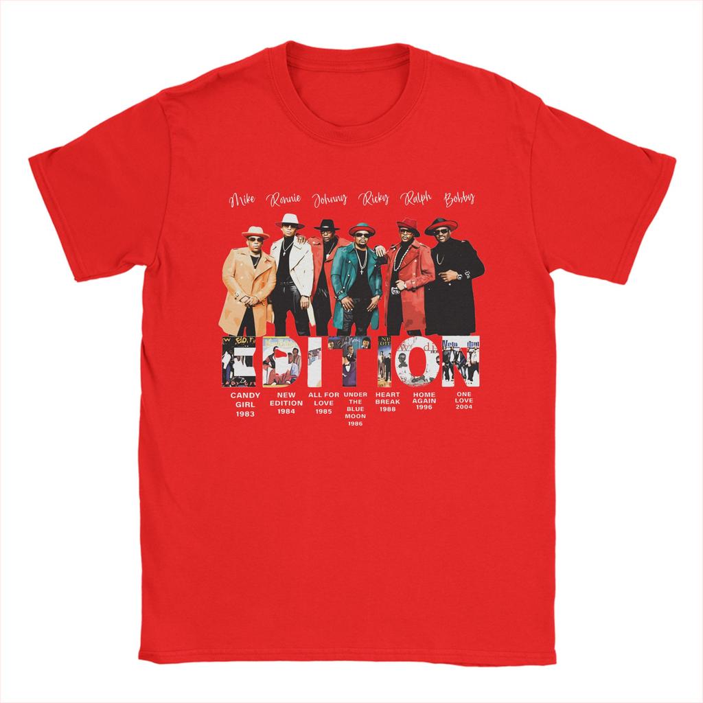 New Edition Way Tour 2026 Vintage RB Concert Graphic Printed T Shirt Men Women  Cotton  Tee Shirt Clothing