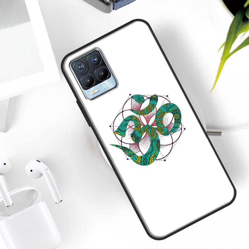 Aum Om Namaste Symbol Zen Yoga Case For Realme 15 11 Pro Plus 12 13 14 C71 C75 C55 C51 C53 C25 C63 C61 C65 C67 GT6 GT7 Pro