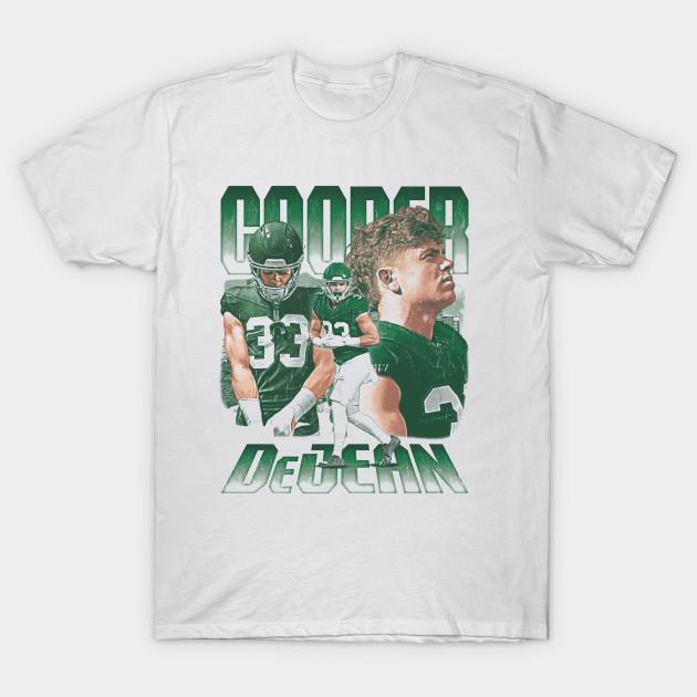 Asian Size Men Black Print T-shirt Cooper Dejean Philadelphia Vintage No-Cut Heat Transfer Print Cotton Tshirt