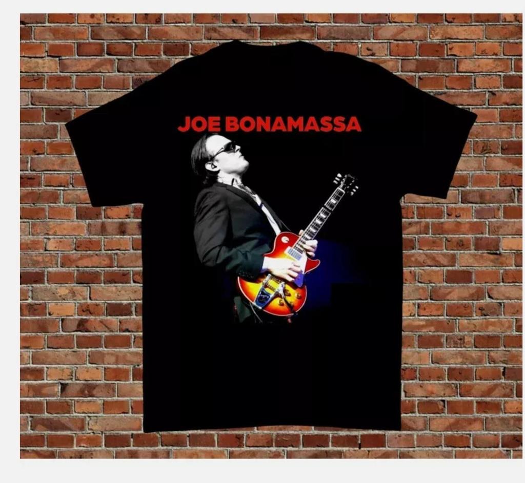 26 Joe Bonamassa guitar short sleeve cotton black all size shirt Unisex T-Shirt