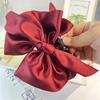 Satin Bow Claw Clip Large Irregular Hair Clip For Women Thick Hair Updo Styling Accessory For Long Medium Hair
