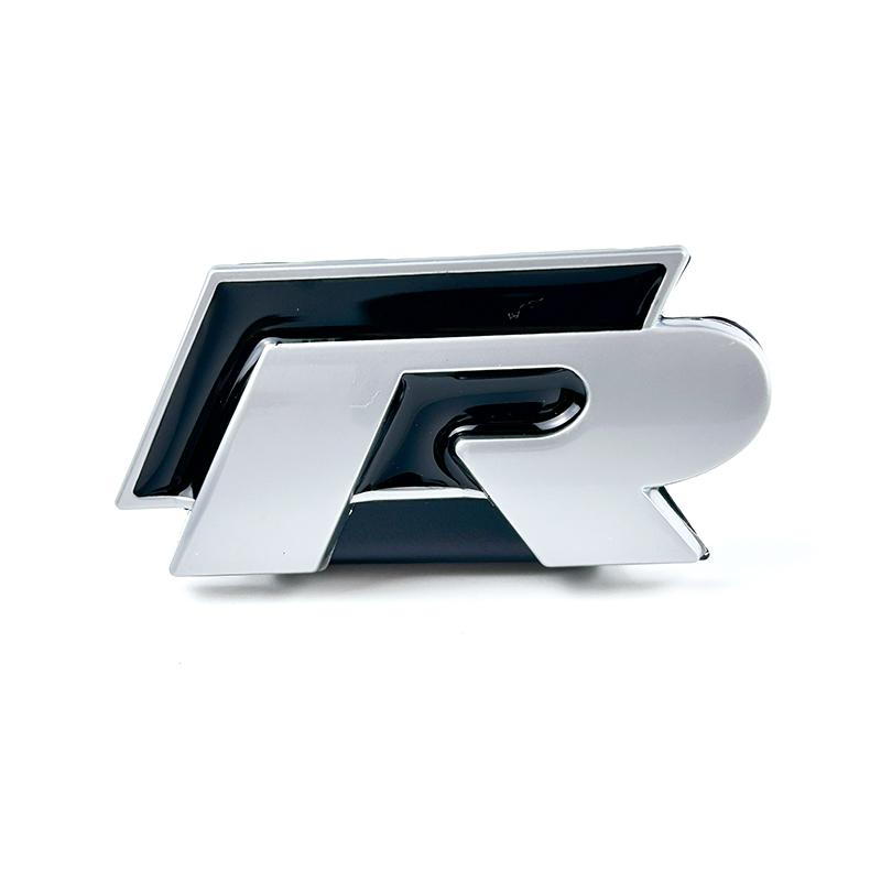 BSI1 For VOLKSWAGEN VW GTI 3D Metal R Badge Car Grill Emblem Stickers Decal For VW Volkswagen Jetta Bora Candy Golf Sagitar Magotan P