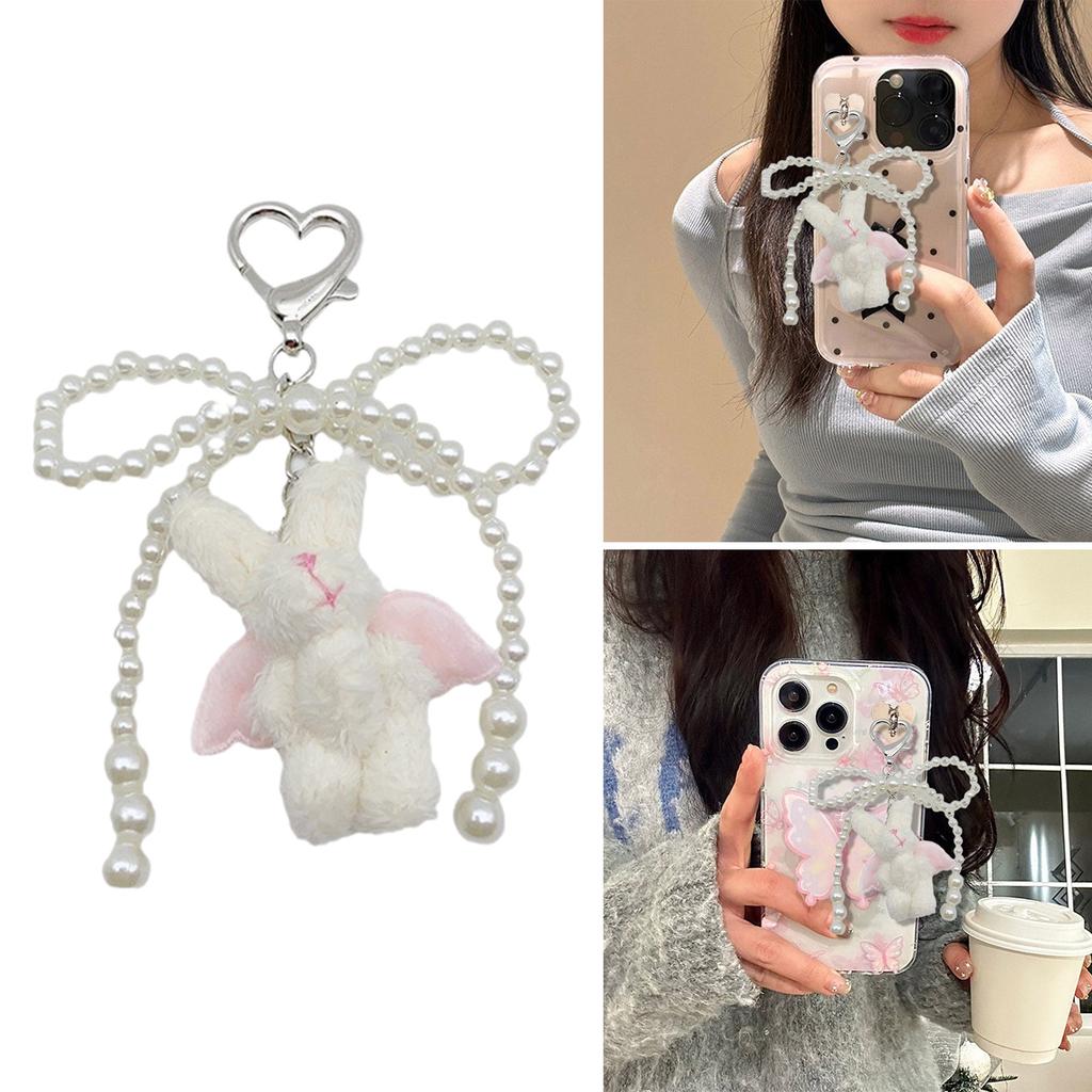 Элегантный бисерный бант брелок телефонный шарм уникальный брелок плюшевый кулон в виде животного сумка аксессуар для кошелька рюкзак