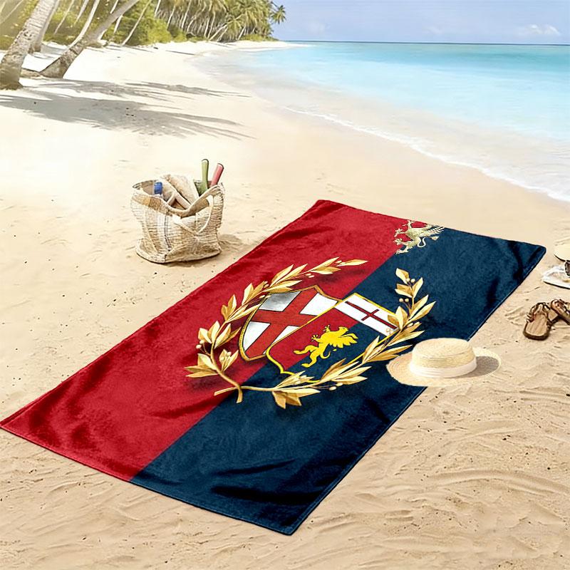 Genoa CFC Beach Towel, Large Soft Quick Dry Towel for Beach Camping Swimming