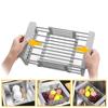 Adjustable Dish Organizer Stainless Steel Dish Washing Shelf Functional Dish Drying Rack  Fruits