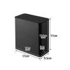 Yamazaki Magnetic Laundry Detergent Ball Storage Case, Black, Approx. 17cm W x 9.5cm D x 17cm H, Tower Gel Ball Refill Case, 4267