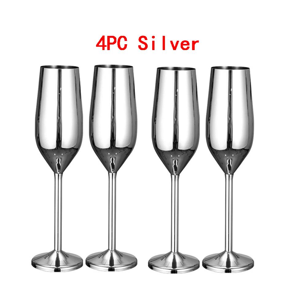 2/4 PC 304 нержавеющая сталь бокалы для вина флейта шампанское бокал креативный коктейльный бокал для вечеринки барная посуда кухонные принадлежности ресторан