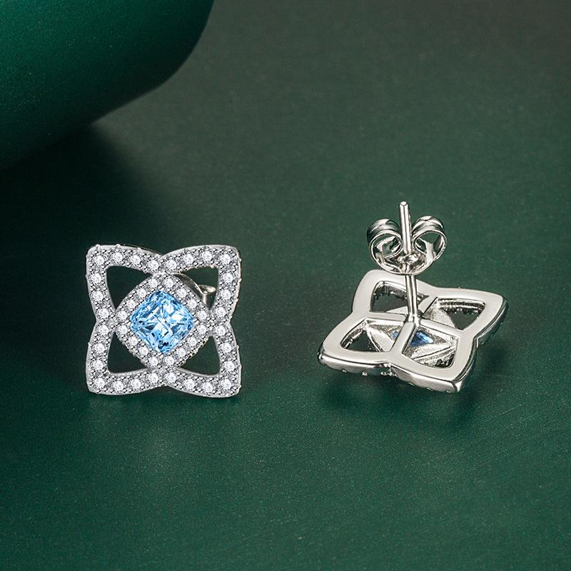 Lindon Copper Alloy Zircon Earrings Drop Earrings For Women Wedding Party Gifts