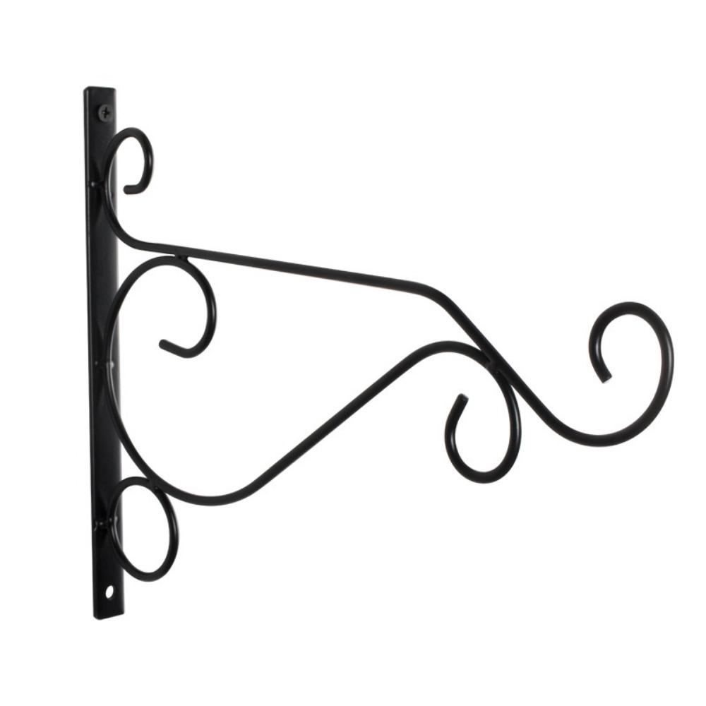 Black Garden Plant Hanger Hook Bird Wall Mounted Plant Hanger Hanging Flower Basket Brackets