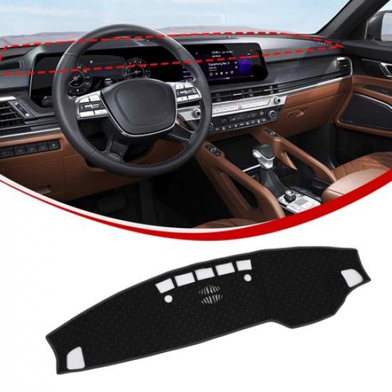 Серый солнцезащитный коврик на приборную панель, накладка на панель приборов, коврик для Kia Telluride 20-23