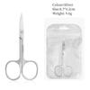 1 Pc Eyebrow Trimming Scissors Stainless Steel Small Nail Tools Manicure Facial Nose Hair Scissors Women Makeup Beauty Tool