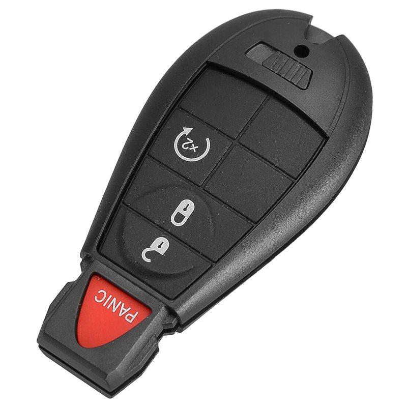 4 Buttons Car Remote Key Cover Fob Case Fit for Dodge Ram 1500 2500 3500 Jeep Cherokee 2013 -2015 2016 2017 2018