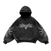 Mens 3D Printed Hooded Sweatshirt Unisex Streetwear Loose Fit Long Sleeve Pullover Casual Top