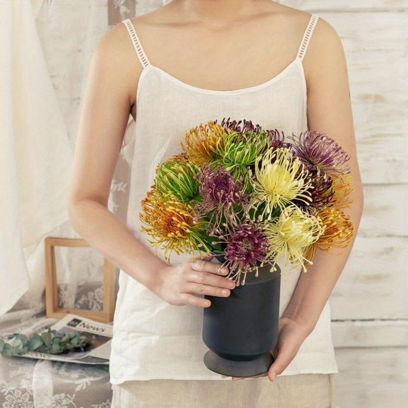 1 шт. 2 головки Ветки цветка подушечки для иголок Искусственные цветы для свадебных букетов Сад на открытом воздухе Домашнее украшение