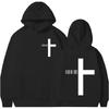 Харадзюку Эстетика Христианская Церковь Иисуса Худи Библейский Стих Бог Любит Тебя С Капюшоном Мужские Женские Винтажные Свитшоты