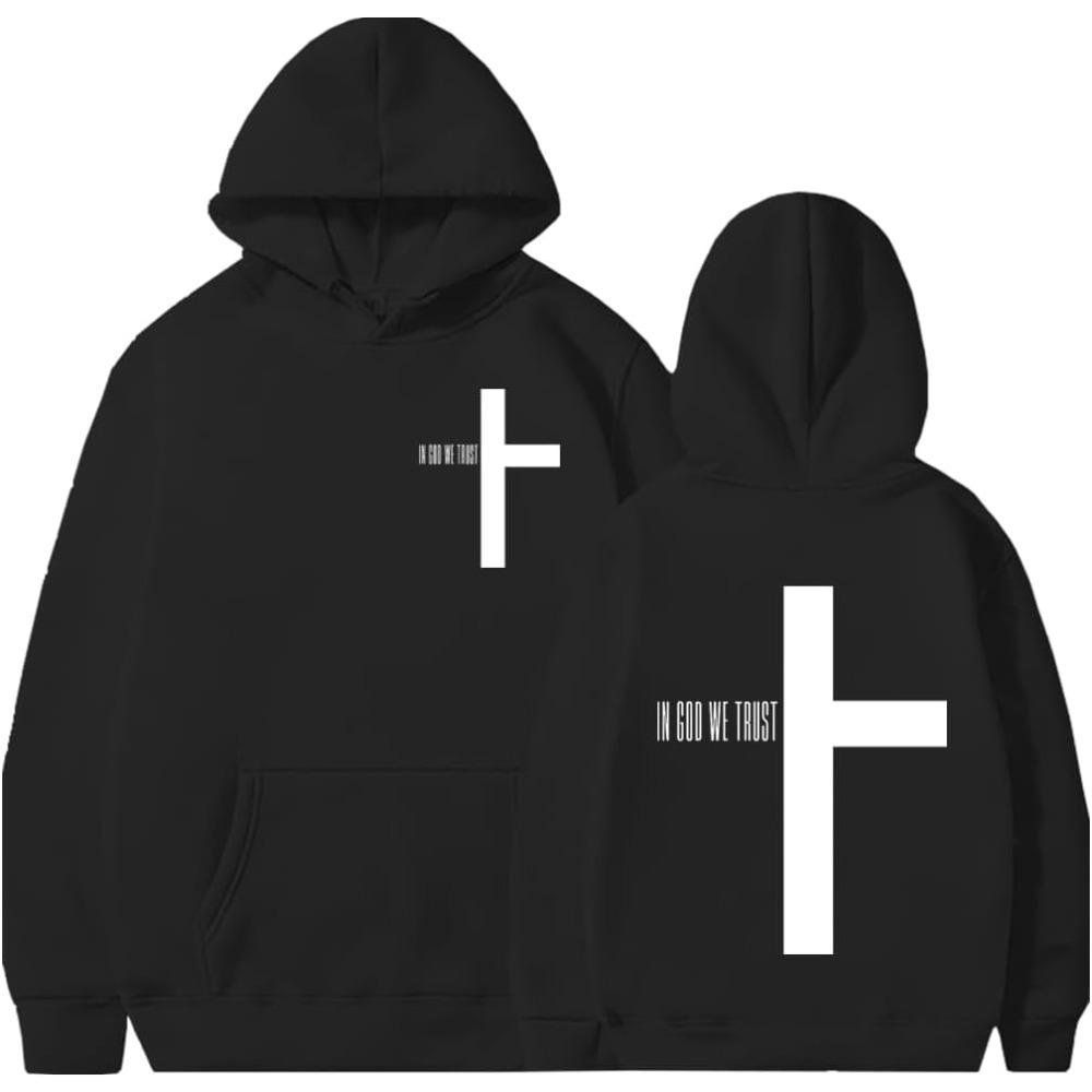 Харадзюку Эстетика Христианская Церковь Иисуса Худи Библейский Стих Бог Любит Тебя С Капюшоном Мужские Женские Винтажные Свитшоты