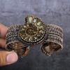 Аммонит Ископаемый Ручная Работа Медная Проволока Оплетка Браслет-Манжета Регулируемый u1F34
