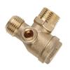 Обратные клапаны 3-ходовые Наружная резьба 3-ходовые Латунные Обратные клапаны для воздушного компрессора Однонаправленные Обратные клапаны Инструмент Воздушный компрессор