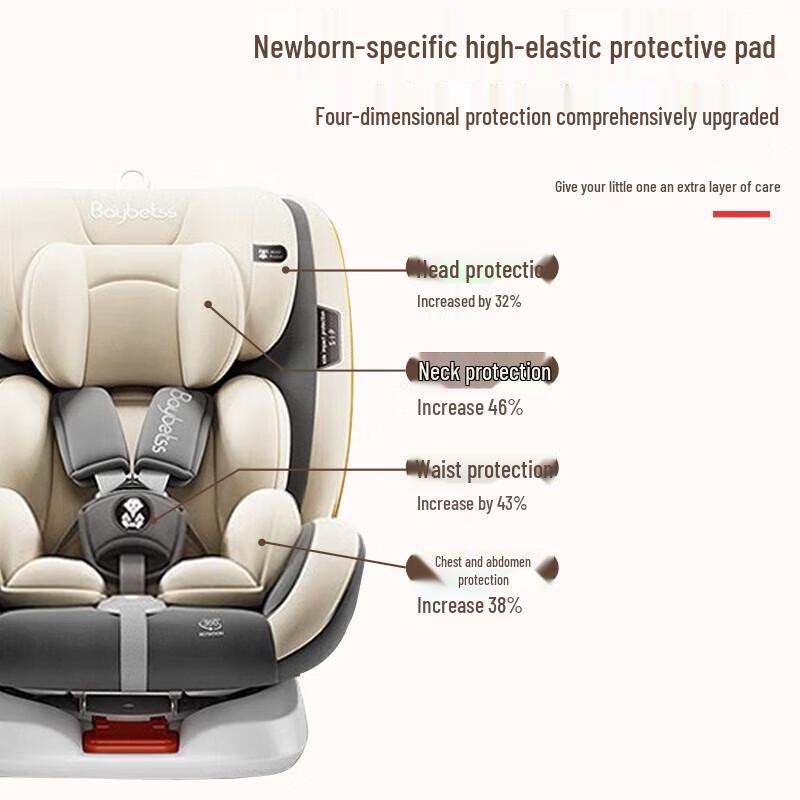 Автокресло Beishi с вращением на 360 градусов для младенцев