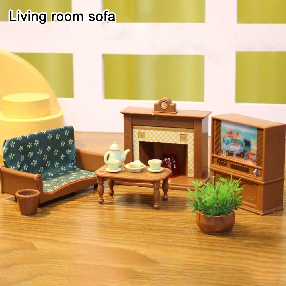 10Styles Dollhouse Miniature Bed 1/12 Chairs Model Toys New Accessories Dollhouse Decoration