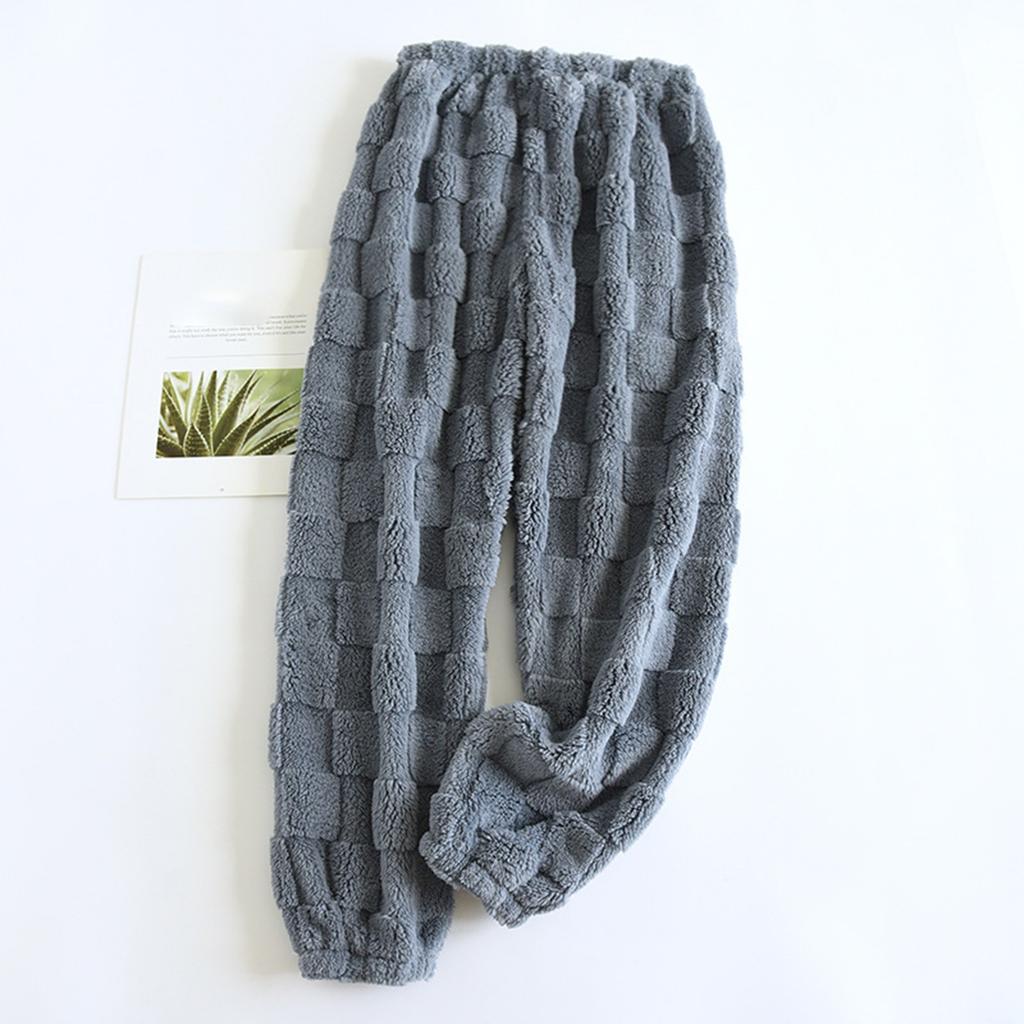 Женские термофлисовые карманы пижамные теплые повседневные брюки домашние пижамные штаны