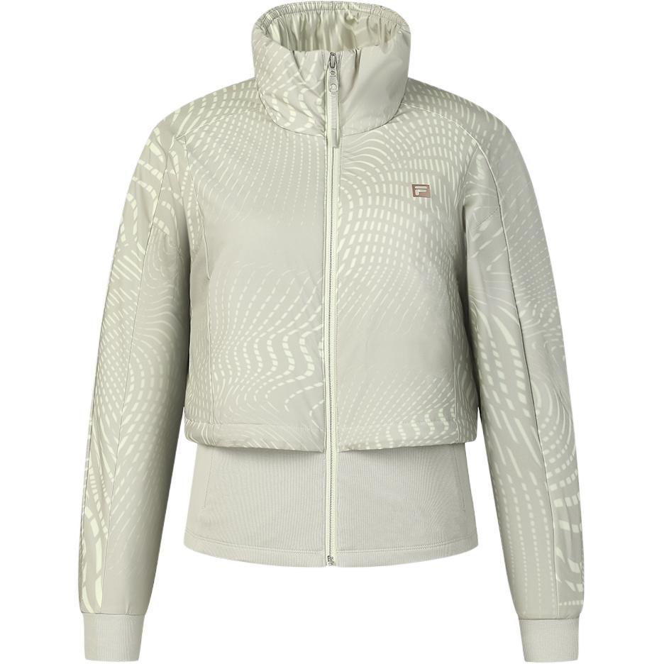 Fila Женская легкая пуховая куртка для фитнеса, светло-зеленая, A11W511903F-ZA
