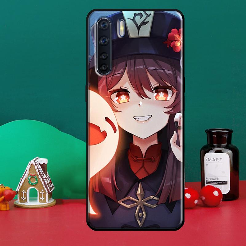 Чехол Genshin Impact Hu Tao Ghost для OPPO A74 A54 A94 A31 A53 A5 A9 2020 A52 A72 A1K A83 A91 A93 A3S A5S A15