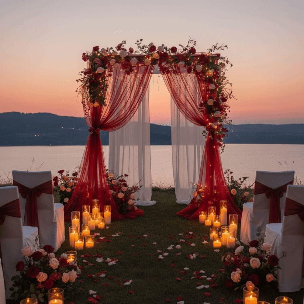 Rod Pocket Backdrop Curtains Multicolor Photography Background Drapes Wedding Decor