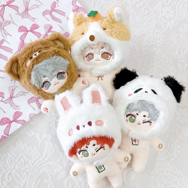 Plush Kigurumi Cap Vol.2 [Bear] for 10cm Plush Toys, Costume, Dress-Up, Outfit, Plushie, Animal, Portable, Otaku, Otaku Mascot, Otaku Idol, Otaku