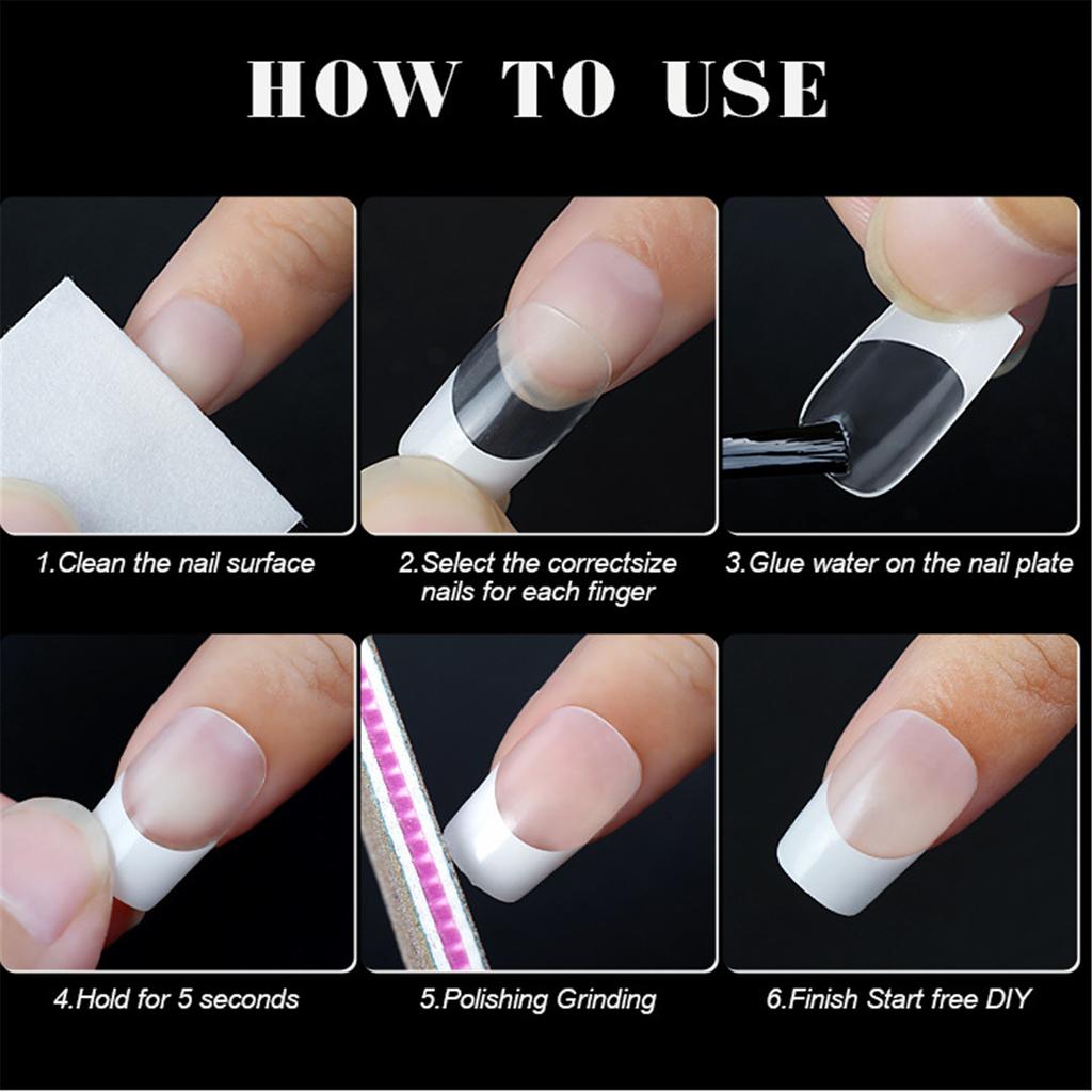 French Press On Nails Stylish and Durable European and American Design False Nails for Salon