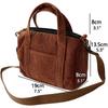 Women's Mini Crossbody Bag Corduroy Shoulder Bag Female Canvas Handbag Zipper Totes Ladies Casual Purse Cloth Pouch For Girl