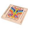 Rolling Bead Montessori Clip Beads Toy Wooden Color Sorting Game  Children Kids