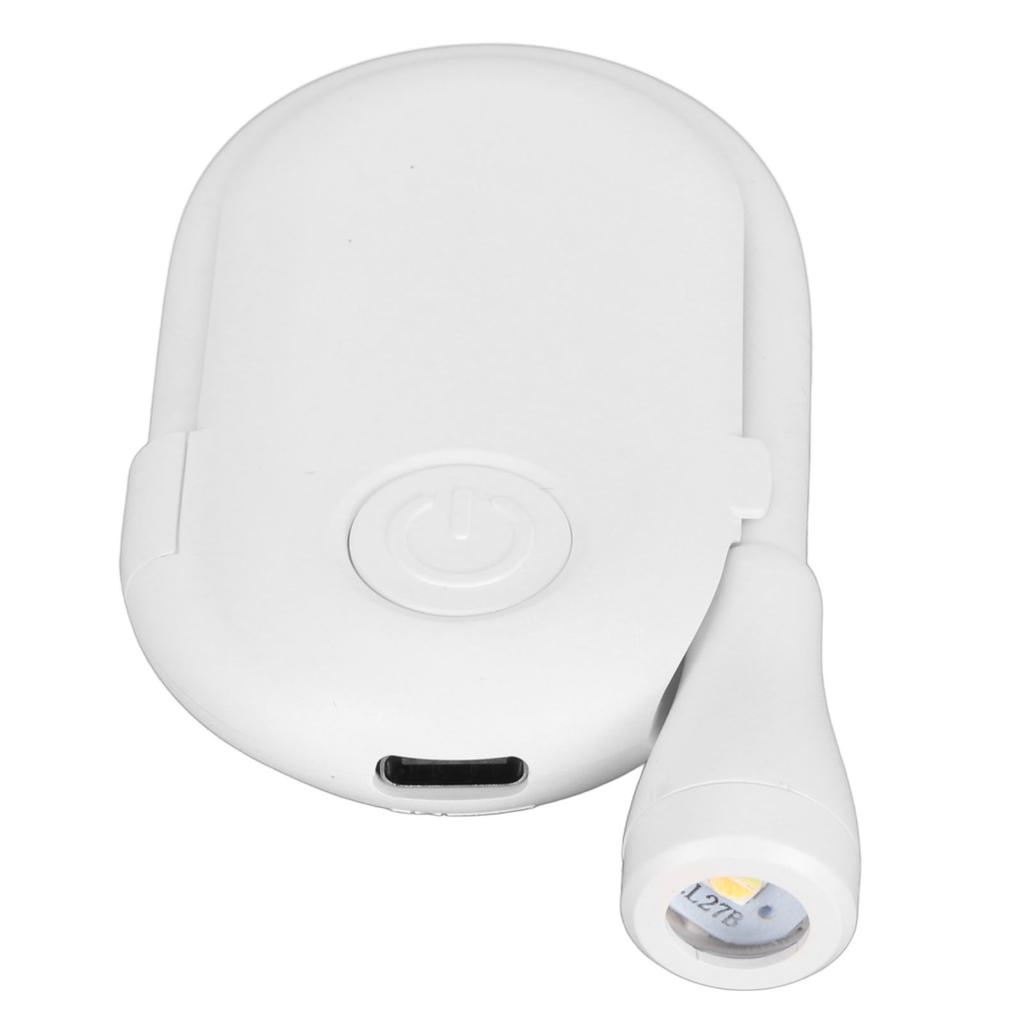 Мини-лампа Clip On с зарядкой от USB, 3 режима освещения, лампа для чтения с гибкой шеей на 360 градусов 