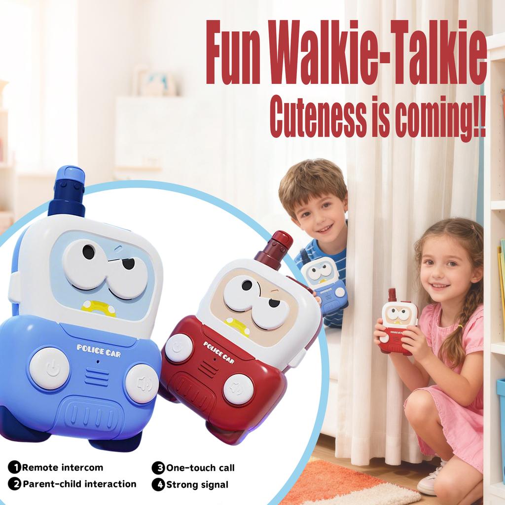 Children's Walkie-talkie, Car-shaped Walkie-talkie, Parent-child One-to-one Wireless Pager, Outdoor Electronic Interactive Toy, Children's Gift