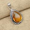 Драгоценный камень медовый топаз, ювелирные изделия из стерлингового серебра 925 пробы ручной работы, изысканный кулон, подарок на помолвку