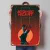 Игровой жестяной плакат Atomic Heart Индивидуальное ретро-искусство для стен Винтажные металлические таблички для комнаты Современные украшения для дома Декор дома