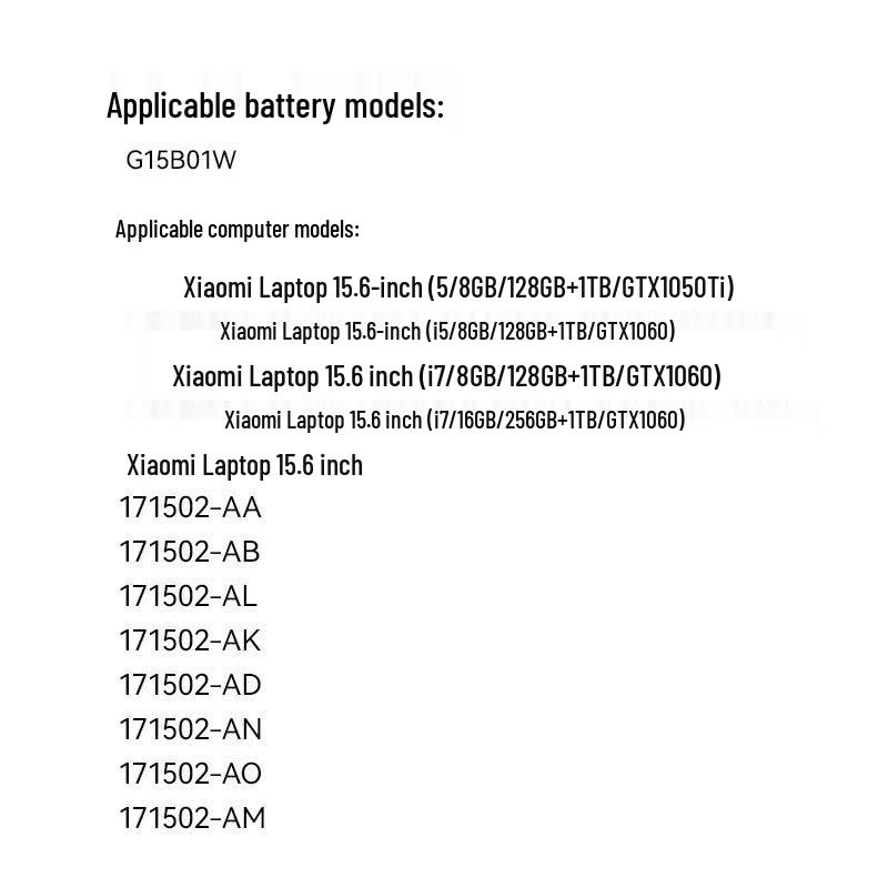 Llano Replacement Laptop Battery for Xiaomi