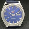 ЯПОНИЯ ВИНТАЖ SEIKO 5 АВТОМАТИЧЕСКИЕ 6309A МУЖСКИЕ ЧАСЫ С СИНИМ ЦИФЕРБЛАТОМ a701570-5
