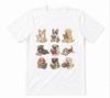 Funny Dog Reading Cute Dogs With Books Dog Lover White T-shirt