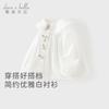 DAVE & BELLA Girls' Classic White Long-Sleeve Cotton Shirt