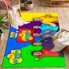 The Wiggles Singing Show Themed Anti-Slip Rugs - Polyester Home Decor, Suitable for Bedrooms, Living Rooms, Doorways, Studios, and Decorations