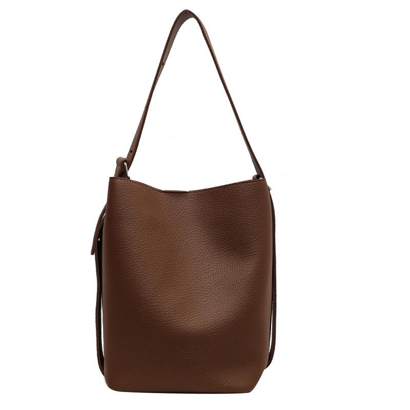 Вместительное ретро домашнее нишевое ведро новая сумка через плечо подмышку с высокой текстурой для ребенка и матери