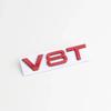 3D Metal Car Fender Side Emblem V6T V8T Logo For f2 S4 A4 B7 V6T Sticker A6 Golf 4 C7 SQ7 Q8 R8 S8 RS8 V8T Badge Accessories