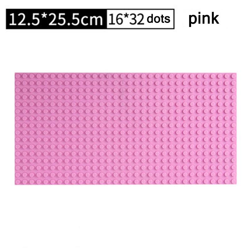 Пластиковые основы для конструктора 32*32 точки, 50*50, розовые, совместимые с крупными брендами City Classic Toys, мини-кирпичики, основы для детей