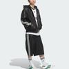 Adidas Оригинальная куртка FW24 PU серии Fashion Logo из искусственной кожи, спортивная куртка для мужчин, черные куртки JL7556