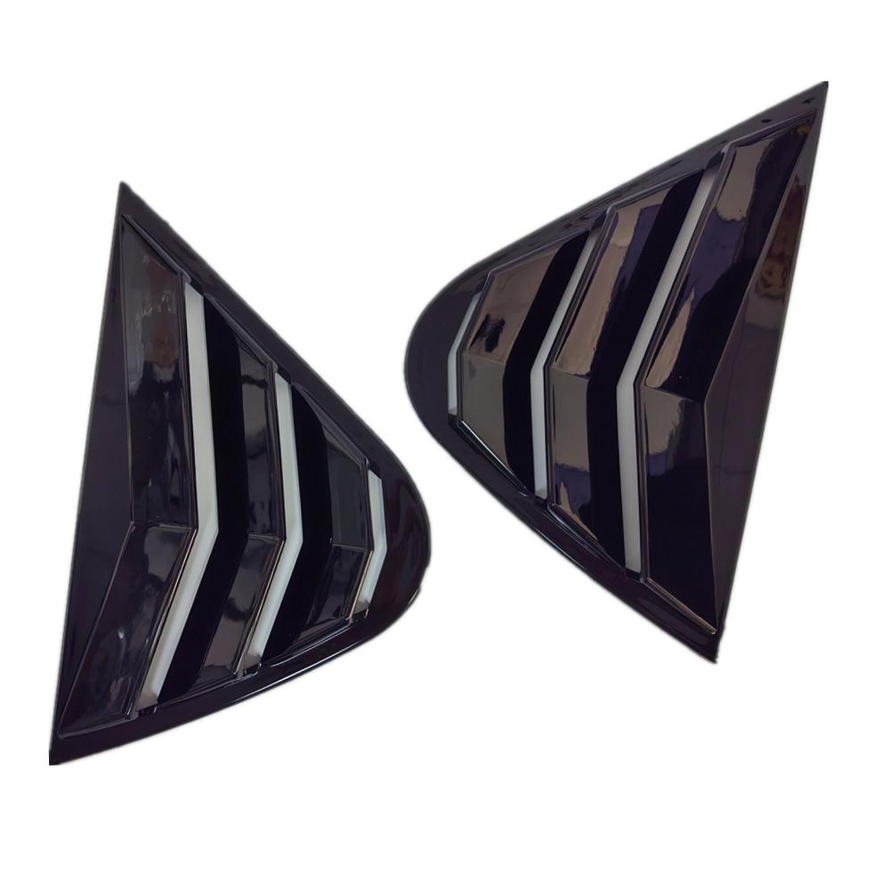 Для Seat Ibiza 2008 2009 2010 2011 2012 Автомобильные задние жалюзи на окно Боковая крышка-жалюзи Накладка Наклейка Вентиляционное отверстие Совок ABS Углеродное волокно ABS